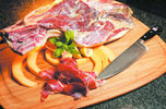 tapas board with jamon
